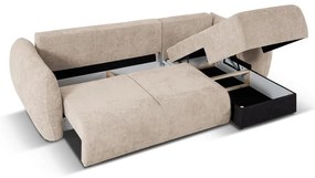 Bézs sarokkanapé (jobb oldali) Matera – Cosmopolitan Design