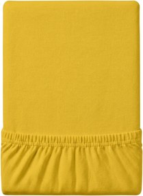 Jersey lepedő EXCLUSIVE mustársárga 200 x 220 cm