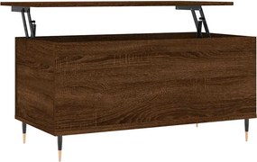 vidaXL barna tölgyszínű szerelt fa dohányzóasztal 90x44,5x45 cm