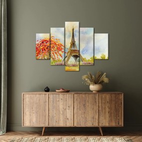 Festett kép az Eiffel-torony (150x105 cm)