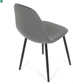 Jídelní židle, šedá, sametová látka, CT-V2971 GREY4