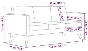 világosszürke 3 személyes szövet kanapé