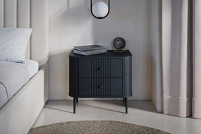 Vesper éjjeliszekrény készlet 56 cm - fekete / fekete lábak