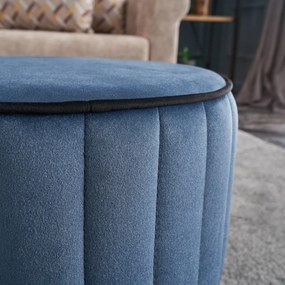 Rose Puf Blue zsámoly