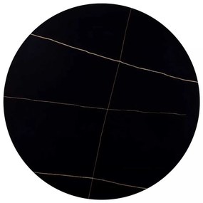 Rion étkezőasztal - 90 cm átmérő, fekete