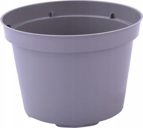 Kerek kemény kaspó szürke színben 11x7,7cm 0,60L 72db