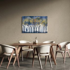 Kép egy szarvasról az erdőben (90x60 cm)