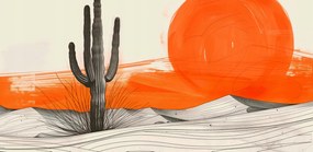 Poszter 91,3x44,5cm Saguaro kaktusz