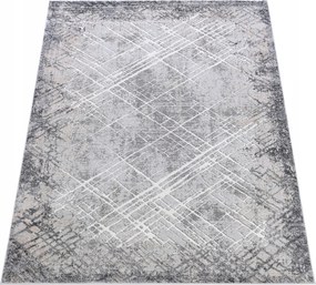 Komo Szőnyeg 140x200 Stílusos Modern fényes szürke krém w14