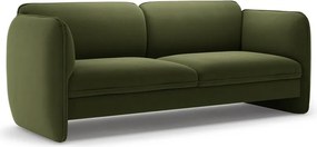 Zöld bársony kanapé 204 cm Georgia – Micadoni