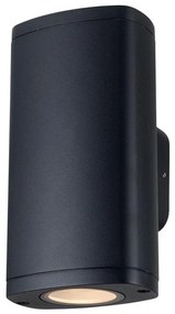 Kanlux 38882 - Kültéri fali lámpa ZEVI 2xGU10/10W/230V IP54 fekete