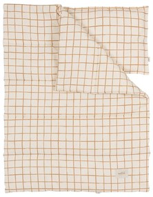 Bézs babaágynemű szett Camel Check – Malomi Kids