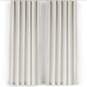 Krémszínű bársony dimout (részleges sötétítő) függöny 200x250 cm Velto – Filumi