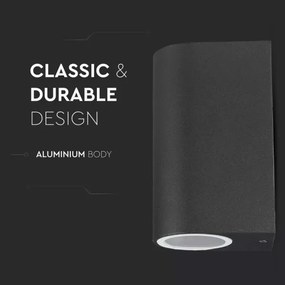 Kültéri fali lámpa 2xGU10/20W/230V IP44