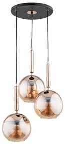 Alfa CsillĂĄr zsinĂłron VOLDA 3xE27/15W/230V ĂĄtm. 52 cm rĂ©z ALF63066