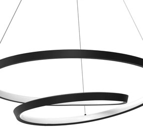 LED Csillár zsinóron LUCERO LED/48W/230V fekete