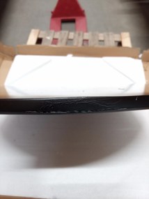 AKCIÓ Fekete étkezőasztal BERGEN 140x80 cm II. osztály