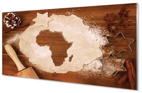 Akrilkép Konyhai tészta roller Afrika 100x50 cm 2 fogas