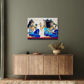 Kép - egyiptomi festmények (üvegen) (70x50 cm)
