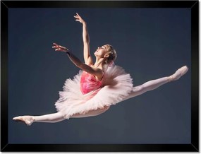 Poszterek keretben 40x30 Balerina ugrás közben