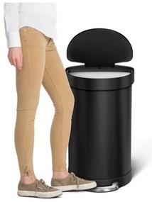 Rozsdamentes acél pedálos szemetes 45 l – simplehuman