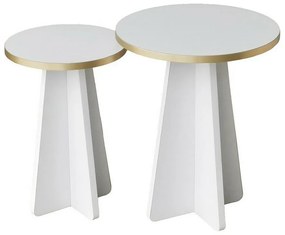 Mushroom Gold and White dohányzóasztal szett, 2 db