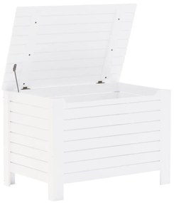 RANA fehér tömör fenyőfa tárolóláda fedéllel 100 x 49 x 54 cm
