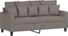 vidaXL kétszemélyes tópszínű szövet kanapé 140 cm