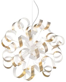 Ideal Lux - Csillár zsinóron VORTEX 6xE14/40W/230V átm. 53 cm arany/patinás