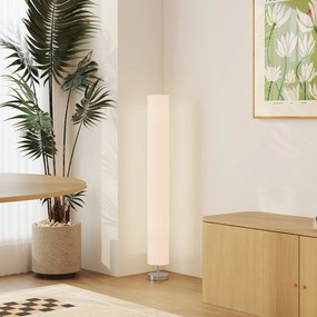 HOMCOM Modern Stílusú Padlólámpa Nappalira és Hálószobába 120 cm Fehér | Aosom