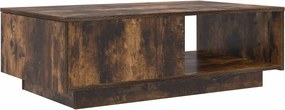 vidaXL Dohányzóasztal fiókkal Füstölt tölgy 95 x 55 x 31 cm Faanyag