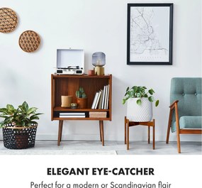 Fox & Fern Zeist, virágállvány, 2 magasságban, kombinálható, betolható dizájn, természetes