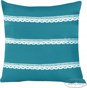 Dekorációs Párnahuzat 45x45 Jancsi Liliom/türkiz