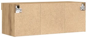 LED lámpás TV fali szekrény 2 db Artisan tölgy 80x30x30 cm