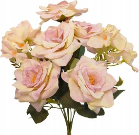 Rózsacsokor x9 krémrózsaszín FK14-15