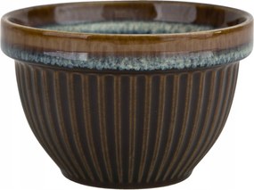 Kerámia tál 9 x 5,5 m Rib Bronz