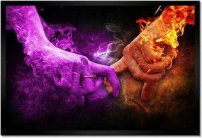 Poszterek keretben 60x40 Szerelmes érintés