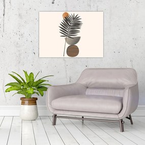 Kép - Absztrakció pálmalevéllel (70x50 cm)