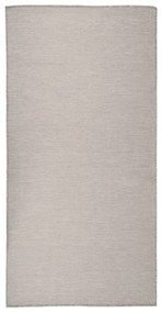 tópszínű lapos szövésű kültéri szőnyeg 100 x 200 cm