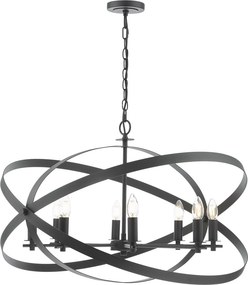 Dar Lighting vintage függeszték nitya matt fekete darnit0822