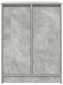 betonszürke szerelt fa cipőszekrény 57x34x76 cm