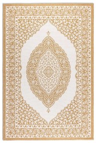Okkersárga-krémszínű kültéri szőnyeg 80x150 cm Gemini – Elle Decoration
