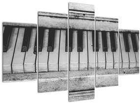 Egy régi zongora képe (150x105 cm)