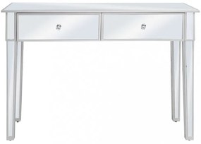 tükrös konzolasztal MDF-ből és üvegből 106,5 x 38 x 76,5 cm