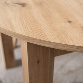 Kihúzható étkezőasztal 102–142 cm méretben, artisan tölgy színben HARRY