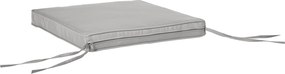 Outsunny 2 db-os Kertiszék Párna Készlet Ülőpárna Levehető Borítással 5 cm Poliészter Anyag dim. 45L x 45W cm Világosszürke | Aosom