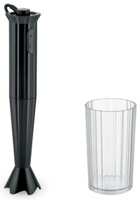 Plisse botmixer, fekete, átm. 7 cm - Alessi