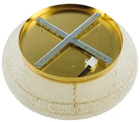 Ideal Lux - Kristály mennyezeti lámpa PASHA 6xE14/40W/230V átm. 40 cm arany