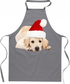Karácsonyi Kötény Labrador Retriever Aranyos Kutyus Mikulás Ajándék
