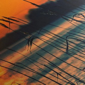 Kép - Naplemente a tó felett (120x50 cm)